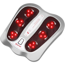 Load image into Gallery viewer, Shiatsu Heated Electric Kneading Foot and Back Massager-Silver
