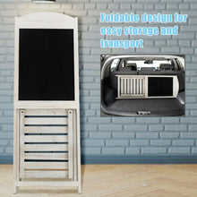 Load image into Gallery viewer, Vintage Folding Chalkboard Easel with Display Shelf