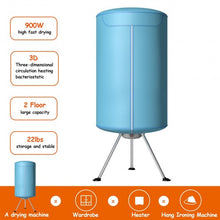 Load image into Gallery viewer, Portable Ventless Laundry Clothes Dryer Folding Drying Machine Heater