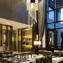 Load image into Gallery viewer, Elegant Ceiling Crystal Chandeliers with Stainless Base