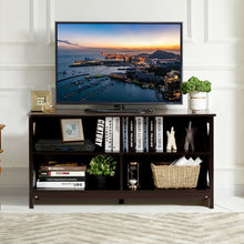 Load image into Gallery viewer, Wooden TV Stand Entertainment Media Center -Brown