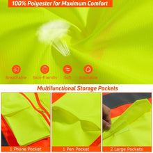 Load image into Gallery viewer, High Visibility Safety Vest w/ Pockets