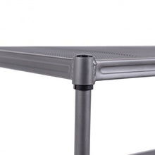 Load image into Gallery viewer, 3 Tier Metal Storage Shelf 16 Hooks Hat Shoes Rack