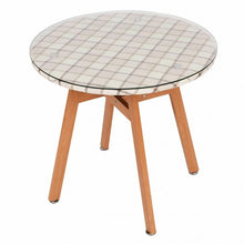 Load image into Gallery viewer, Round Dining Table with Steel Frame & Tempered Glass Top