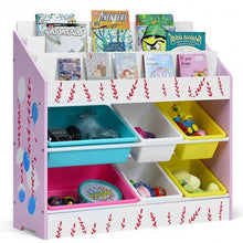 Load image into Gallery viewer, Kids Toy Storage Organizer Children Storage Bins & Book Sleeves
