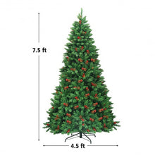 Load image into Gallery viewer, 7.5Ft Pre-lit Hinged Christmas Tree with 550 LED Lights