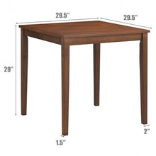 Load image into Gallery viewer, Dining Table Mid Century Square with Solid Wooden Legs