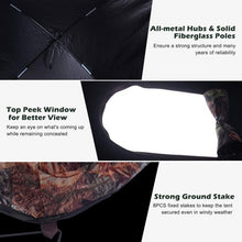 Load image into Gallery viewer, Portable Pop up Ground Camo Blind Hunting Enclosure