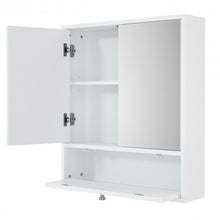 Load image into Gallery viewer, Bathroom Double Mirror Door Wall Mount Storage Wood Cabinet