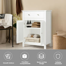 Load image into Gallery viewer, Free Standing Bathroom Storage Cabinet with Large Drawer