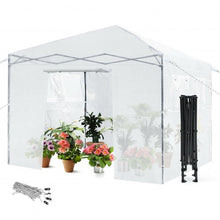 Load image into Gallery viewer, Greenhouse Outdoor Mini Walk-in Plant Portable Garden Greenhouse-White