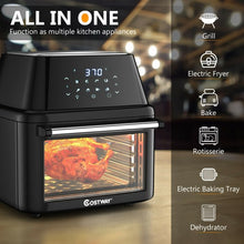 Load image into Gallery viewer, 19 QT Multi-functional Air Fryer Oven 1800W Dehydrator Rotisserie-Black