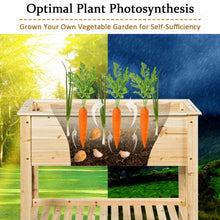 Load image into Gallery viewer, Raised Garden Bed with Storage Shelf