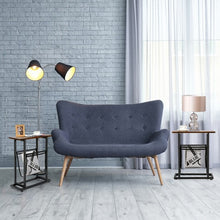 Load image into Gallery viewer, Industrial Rustic Mesh End Side Table