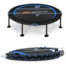 Load image into Gallery viewer, 47" Folding Trampoline Fitness Exercise Rebound with Safety Pad Kids and Adults-Blue