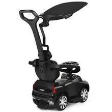 Load image into Gallery viewer, 3 in 1 Kids Ride On Push Car Stroller-Black