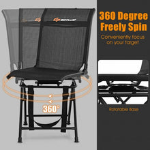Load image into Gallery viewer, Foldable 360-degree Swivel Hunting Chair with Iron Frame for All-weather Outdoor