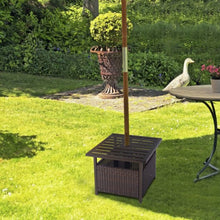 Load image into Gallery viewer, Outdoor Patio Rattan Wicker Steel Side Deck Table
