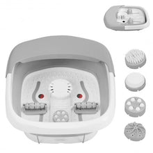 Load image into Gallery viewer, Foot Spa Bath Motorized Massager with Heat Red Light-Gray