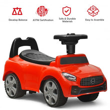 Load image into Gallery viewer, Foot-to-Floor Kids Ride-On Push Toddler Sliding Car-Red