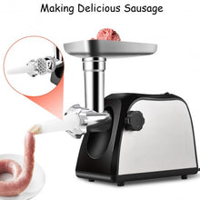 Load image into Gallery viewer, 2000W Stainless Steel Electric Meat Grinder Sausage Stuffer Maker