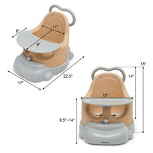 Load image into Gallery viewer, 6-in-1 Convertible Baby Booster Seat with Tray Wheels-Orange