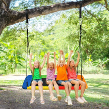 Load image into Gallery viewer, 60" Platform Tree Swing Outdoor with 2 Hanging Straps-Multicolor