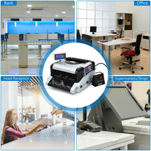 Load image into Gallery viewer, Money Counter 3 Displays Cash Counting Machine with Counterfeit Detection