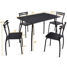 Load image into Gallery viewer, 5 pcs Dining Table and Chair Set