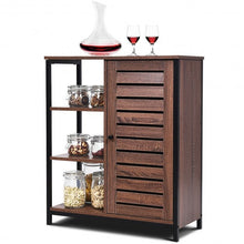 Load image into Gallery viewer, Industrial Bathroom Storage Free Standing Cabinet with 3 Shelves