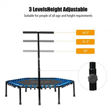 Load image into Gallery viewer, 51" Mini Fitness Trampoline with Adjustable Bar