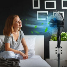 Load image into Gallery viewer, 16 Inches Adjustable Height Fan with Quiet Oscillating Stand for Home and Office