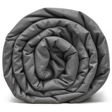 Load image into Gallery viewer, 12 lbs Weighted Blankets 100% Cotton with Glass Beads-Dark Gray