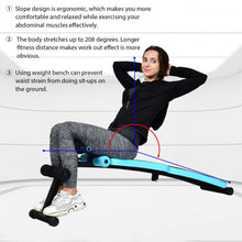 Load image into Gallery viewer, Abdominal Twister Trainer with Adjustable Height Exercise Bench-Blue