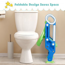 Load image into Gallery viewer, Potty Training Toilet Seat w/ Step Stool Ladder-Blue