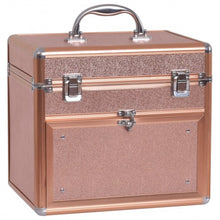 Load image into Gallery viewer, Nail Polish Beauty Makeup Case w/ Slide out Drawer