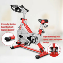 Load image into Gallery viewer, Stationary Silent Belt Adjustable Exercise Bike w/Phone Holder & Electronic-RE