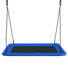Load image into Gallery viewer, 60" Platform Tree Swing Outdoor with 2 Hanging Straps-Blue