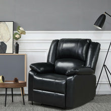 Load image into Gallery viewer, Recliner Chair Lounger Single Sofa for Home Theater Seating with Footrest Armrest-Black