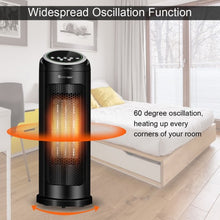 Load image into Gallery viewer, 1500 W LED Portable Oscillating PTC Ceramic Space Heater