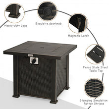 Load image into Gallery viewer, 30" 50000 BTU Square Propane Gas Fire Pit Table