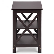 Load image into Gallery viewer, 3-Tier Living Room Display Storage Shelf Nightstand-Coffee