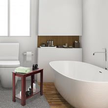 Load image into Gallery viewer, Espresso Wooden Sofa End Table Side Table