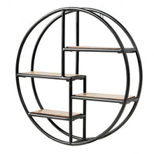 Load image into Gallery viewer, Hanging Storage Shelf Circular Wall-Mounted 4-Tier Rack