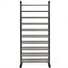 Load image into Gallery viewer, 10-Tier Metal Frame Shoe Rack Space-saving Shoe Organizer