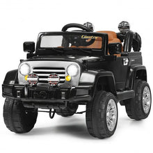 Load image into Gallery viewer, 12 V Kids Ride on Truck with MP3 + LED Lights-Black