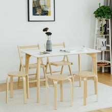 Load image into Gallery viewer, Set of 4 18" Wood Home Backless Dining Chairs