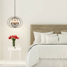 Load image into Gallery viewer, 16" Folding Rotatable Chandelier 5 Lights Metal Ceiling Lamp
