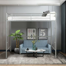 Load image into Gallery viewer, Metal Twin Loft Ladder Beds-Silver