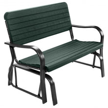 Load image into Gallery viewer, Outdoor Patio Steel Swing Bench Loveseat